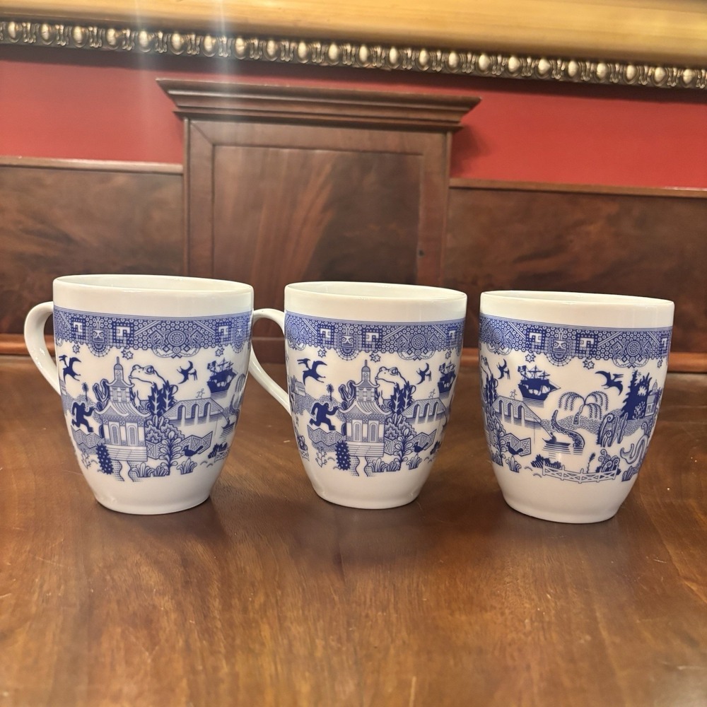 Calamityware Things Could Be Worse Mug Set of 3 Blue White Don Moyer Poland 2015